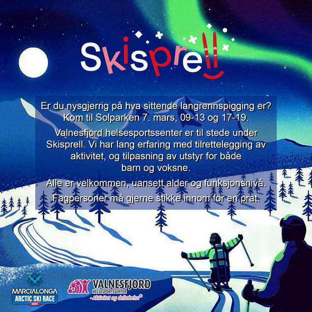 Plakat for Skisprell i Bodø 7. mars 2024